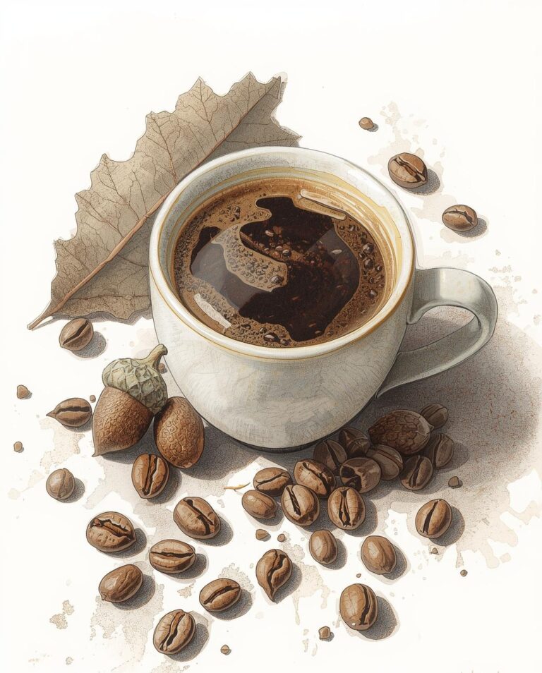 About palamut kahvesi, meşe palamudu ve kahve çekirdekleri, güzel fincan sosyal medya post üret içerikleri de yaz (29)